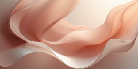 A luxurious abstract composition in mocha, musse, and soft accents of blush pink and muted ivory creates a serene, sophisticatedの素材