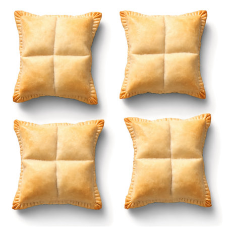 Beef Empanadas (Esfiha) - Savory pastry pockets filled with seasoned ground beef, onions, and spices, offering a rich, flavorful snackの素材