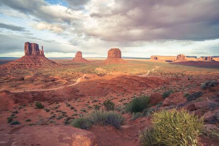 Monument Valley in Utahの写真素材