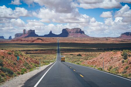 Monument Valley in Utahの写真素材