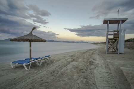 Picturesque beach, stone and rocks on Mallorca Island, Baleares, Spainの写真素材