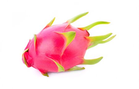 Dragon fruit isolated on white backgroundの写真素材