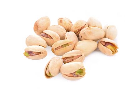 Pistachio isolated on white background.の写真素材