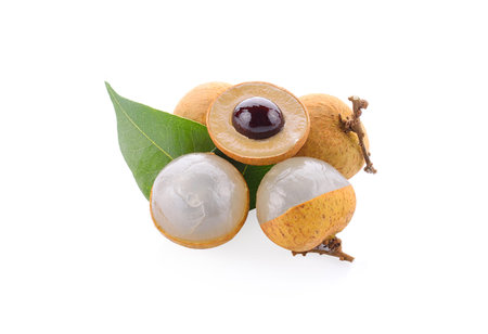 Longan on a white background