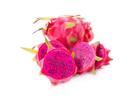 Dragon fruit isolated on white background