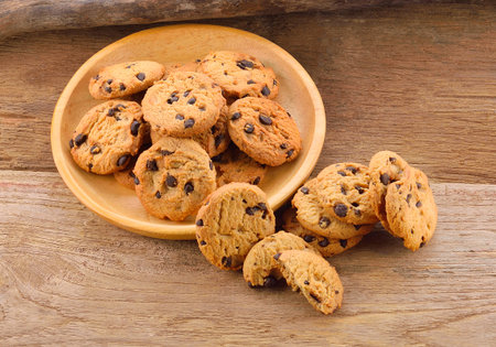 cookies on a wooden background
