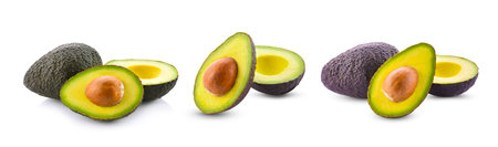 Fresh avocado, isolated on a white background