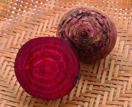 Beetroot on a wooden background