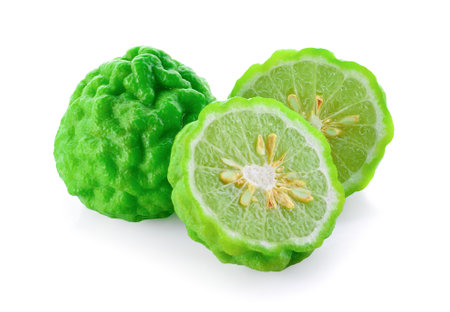 Bergamot isolated on white backgroundの写真素材