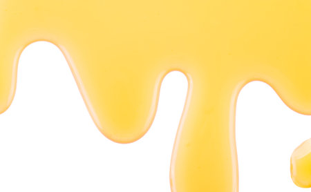 Honey isolated on white backgroundの写真素材