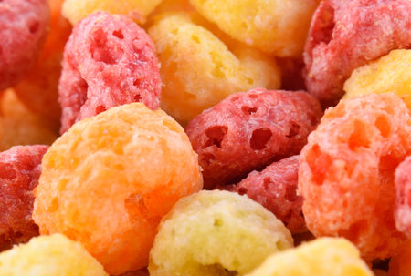 Cereal cereal (Puffed rice crackers) background