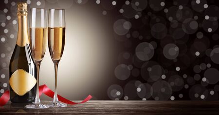 Christmas and New Year holidays backgroundの写真素材