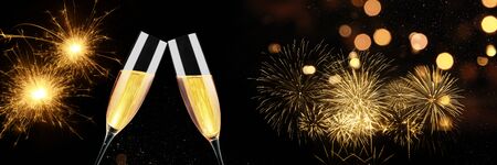 Christmas and New Year holidays backgroundの写真素材