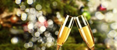 Christmas and New Year holidays backgroundの写真素材