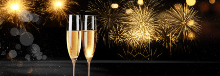 Christmas and New Year holidays backgroundの写真素材