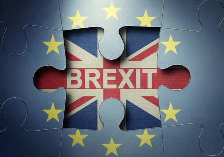 Vote for United Kingdom exit conceptの写真素材