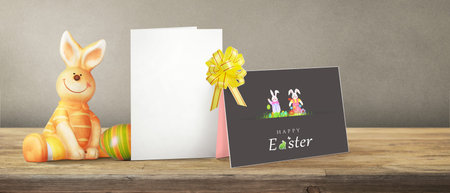 Easter composition with eggs. Festive decoration. Happy Easter!