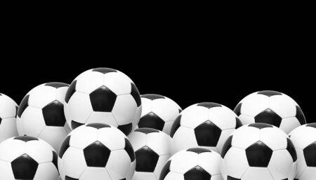 Traditional soccer game with a leather ballの写真素材