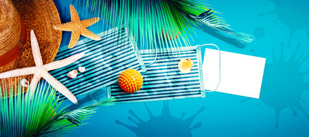 Corona virus outbreak. Travel at pandemic time concept