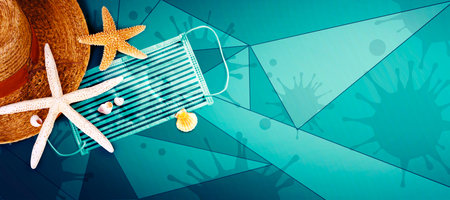 Corona virus outbreak. Travel at pandemic time concept