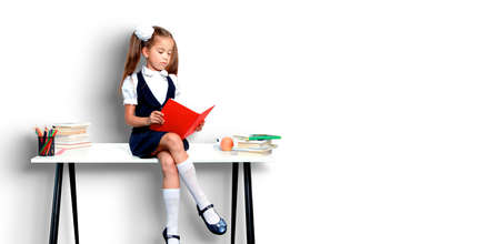 Back to school! Concept of education, reading and learning.の写真素材