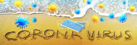 Corona virus outbreak. Travel at pandemic time concept