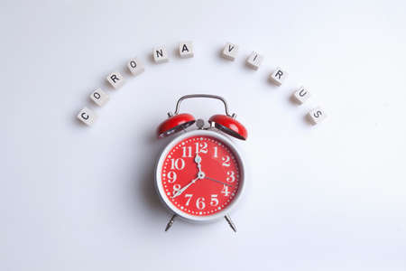 Coronavirus and virus prevention concept. Pandemic outbreak as respiratory syndrome with viral pneumonia symptom.の写真素材