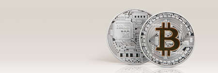 Cryptocurrency concept. Trends in bitcoin exchange rates. Rise and fall of bitcoin.の写真素材