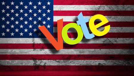 Vote election day in United States of America.