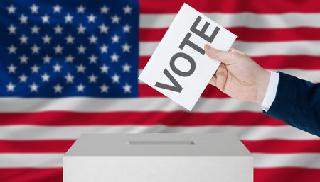 Vote election day in United States of America.
