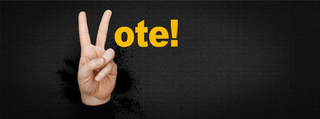Voting and election concept. Making the right decision
