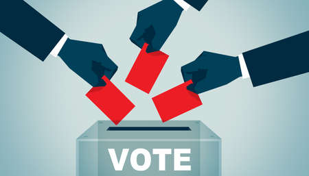 Voting and election concept. Making the right decisionの写真素材