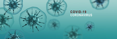 Stop coronavirus and quarantine concept. 3D medical illustration