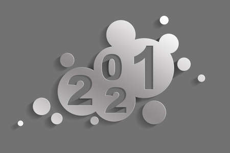 Creative design concept for the new year festival. 3D illustrationの写真素材