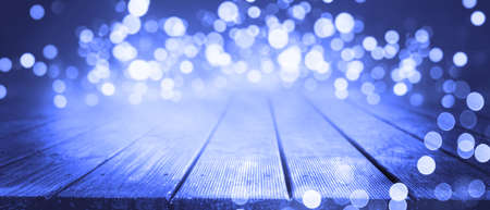Abstract Christmas twinkled bright bokeh defocused backgroundの写真素材