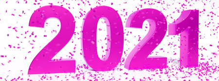Creative design concept for the new year festival. 3D illustration