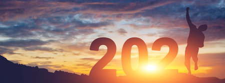 Creative design concept for the new year festivalの写真素材