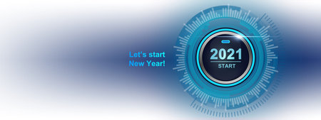 Creative design concept for the new year festival. 3D illustration