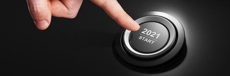 Creative design concept for the new year festival. 3D illustrationの写真素材