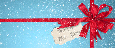 Merry christmas and happy new year greeting card.