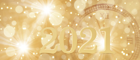 Creative design concept for the new year festival. 3D illustrationの写真素材