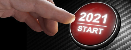 Creative design concept for the new year festival. 3D illustration