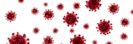 Stop coronavirus and quarantine concept. 3D medical illustration