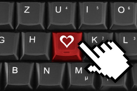 Valentine's Day background. Concept of human emotions, love, relations and romantic holidays. 3d illustrationの写真素材
