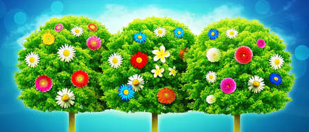 Background of spring flowers for card for the holiday.の写真素材