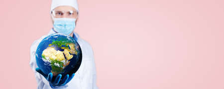 Corona virus outbreak. Epidemic virus protection concept. 3D rendering.の写真素材