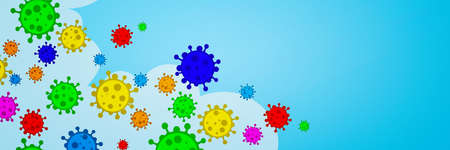 Dangerous corona virus, SARS pandemic risk concept. 3D illustrationの写真素材