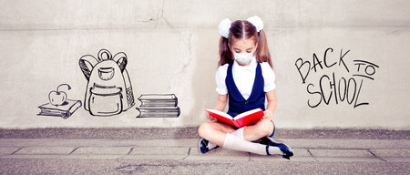Back to school. Healthcare and education concept.の写真素材