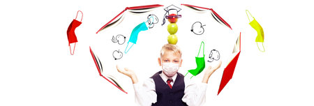 Back to school. Healthcare and education concept.