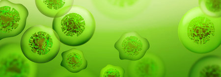 Dangerous corona virus, SARS pandemic risk concept. 3D illustration